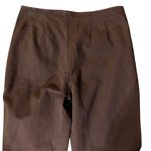 Dream Jeans Womens 10 NEW Brown Stretch Pants Look 5 lbs Slimmer - Picture 4 of 9